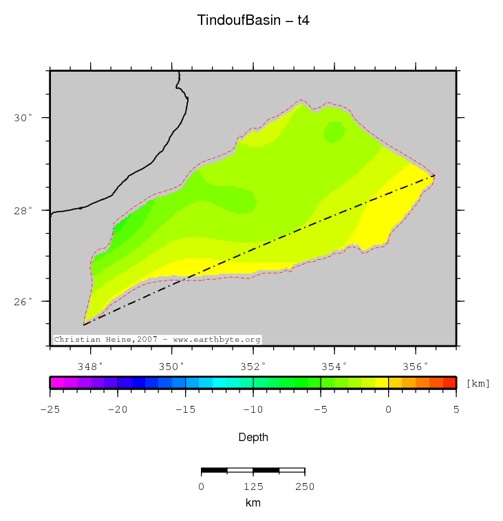 Tindouf Basin location map