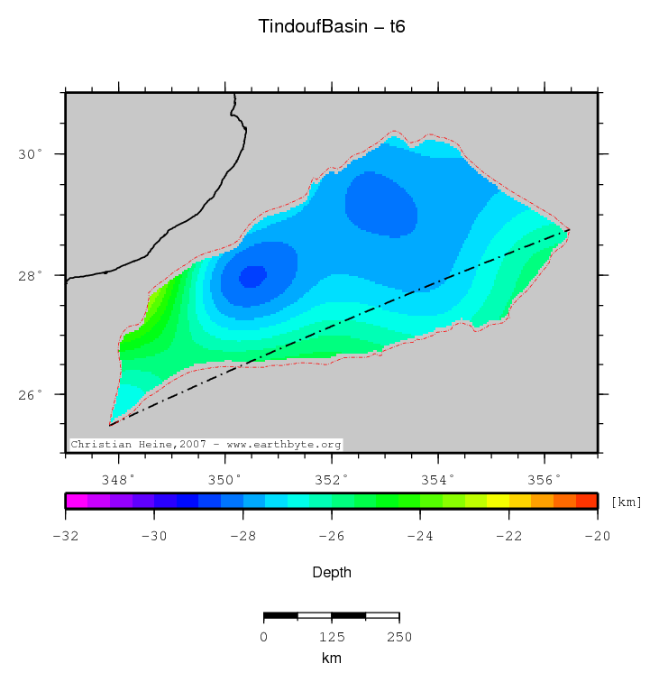 Tindouf Basin location map