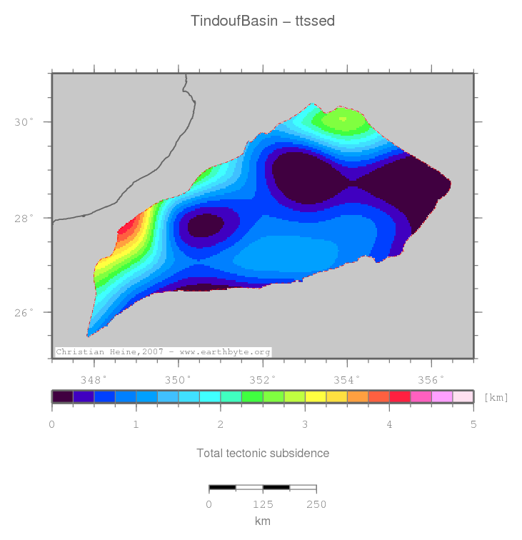 Tindouf Basin location map