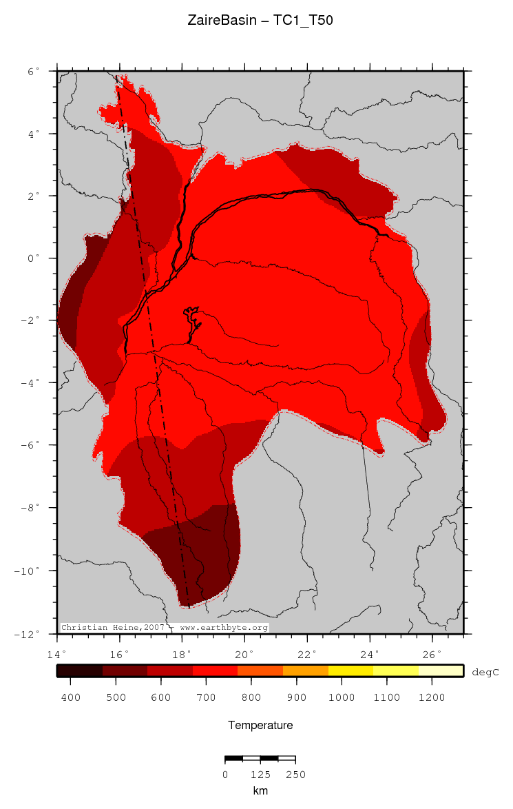 Zaire Basin location map