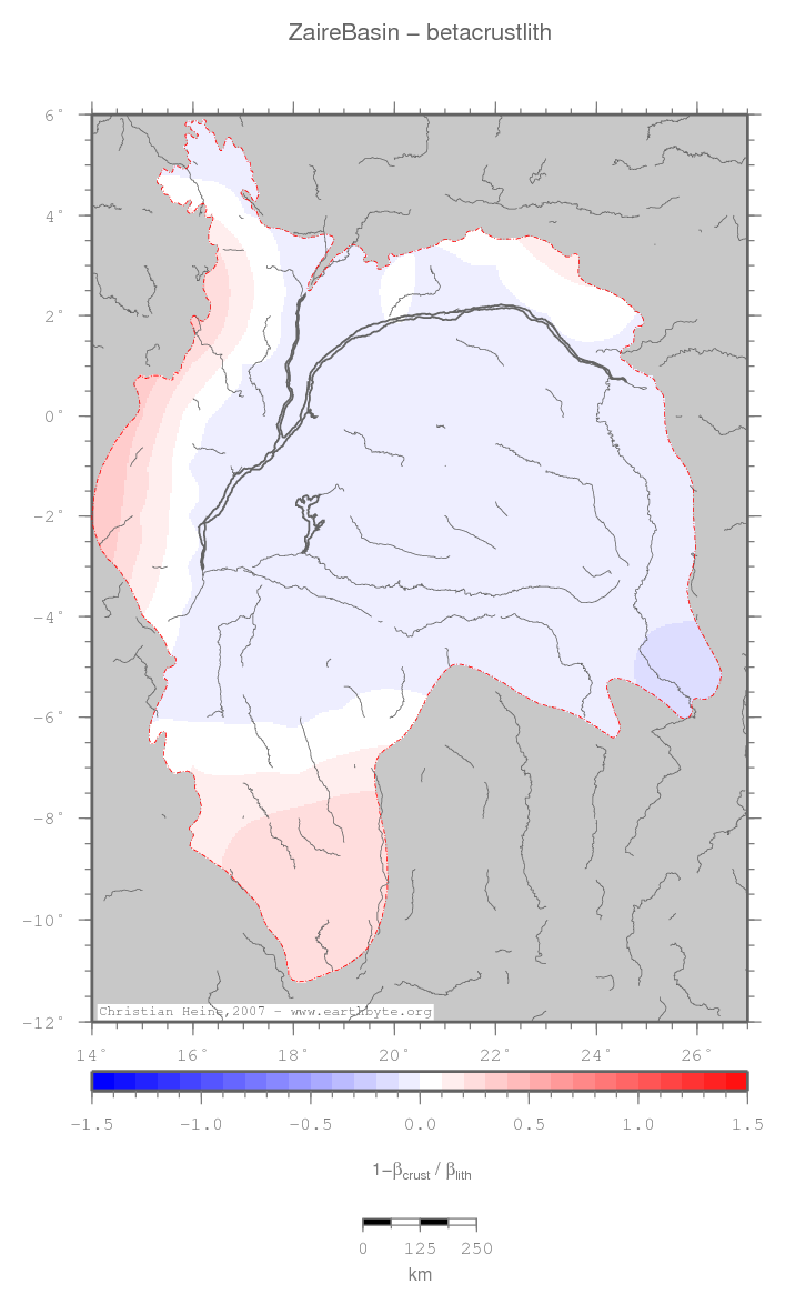 Zaire Basin location map