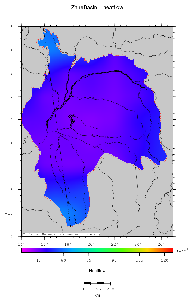 Zaire Basin location map