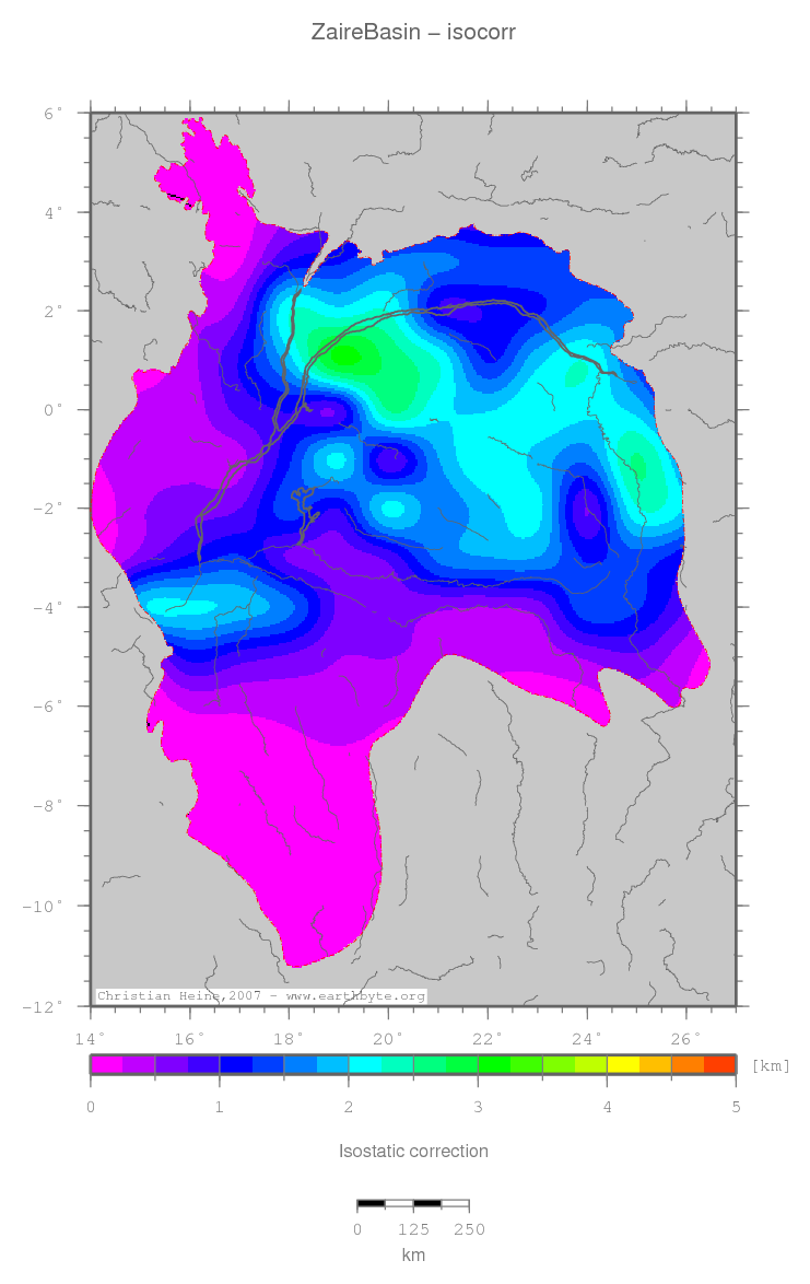 Zaire Basin location map