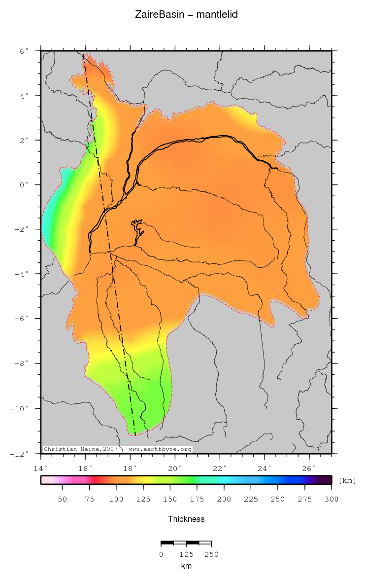 Zaire Basin location map