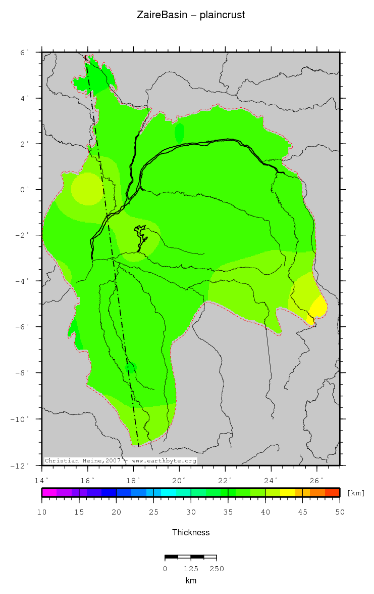 Zaire Basin location map