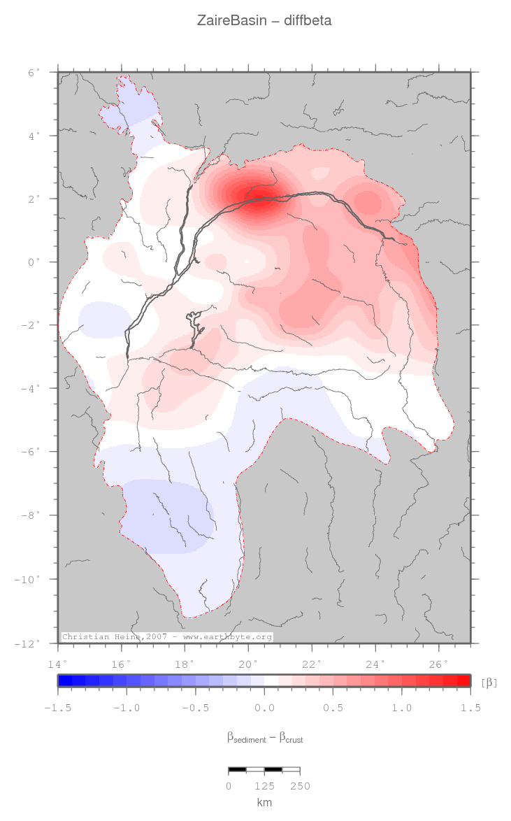 Zaire Basin location map