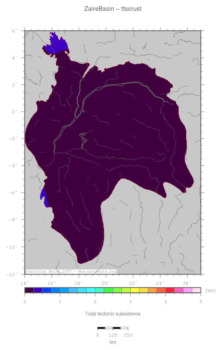 Zaire Basin location map