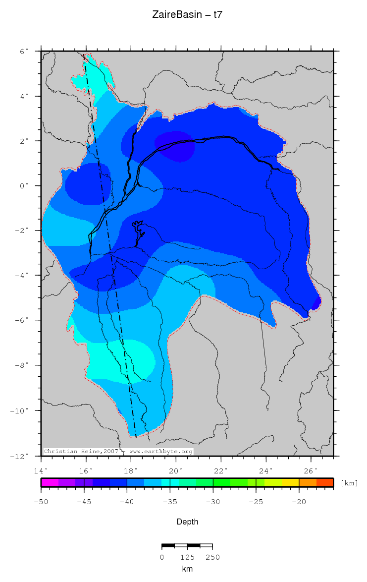 Zaire Basin location map