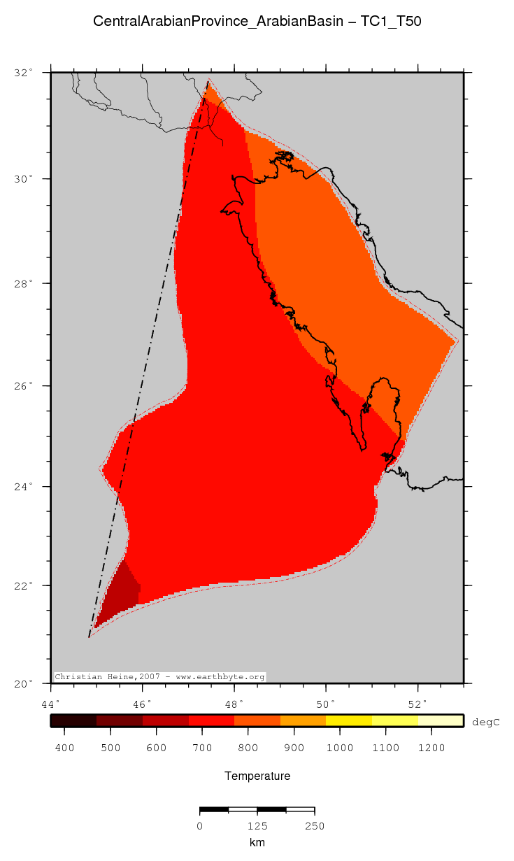 Central Arabian Province (Arabian Basin) location map