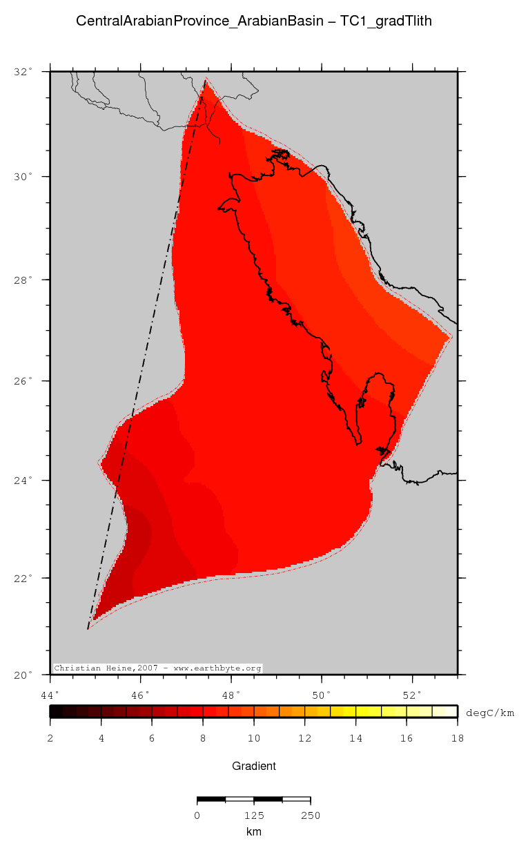 Central Arabian Province (Arabian Basin) location map