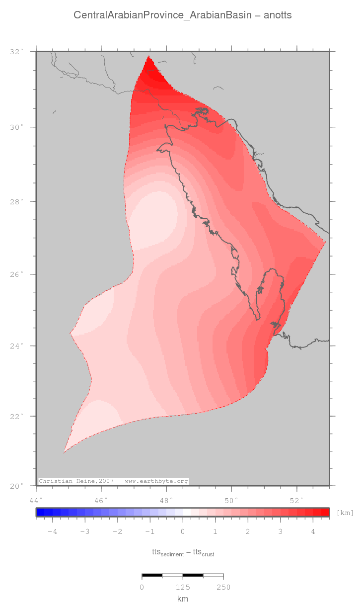 Central Arabian Province (Arabian Basin) location map