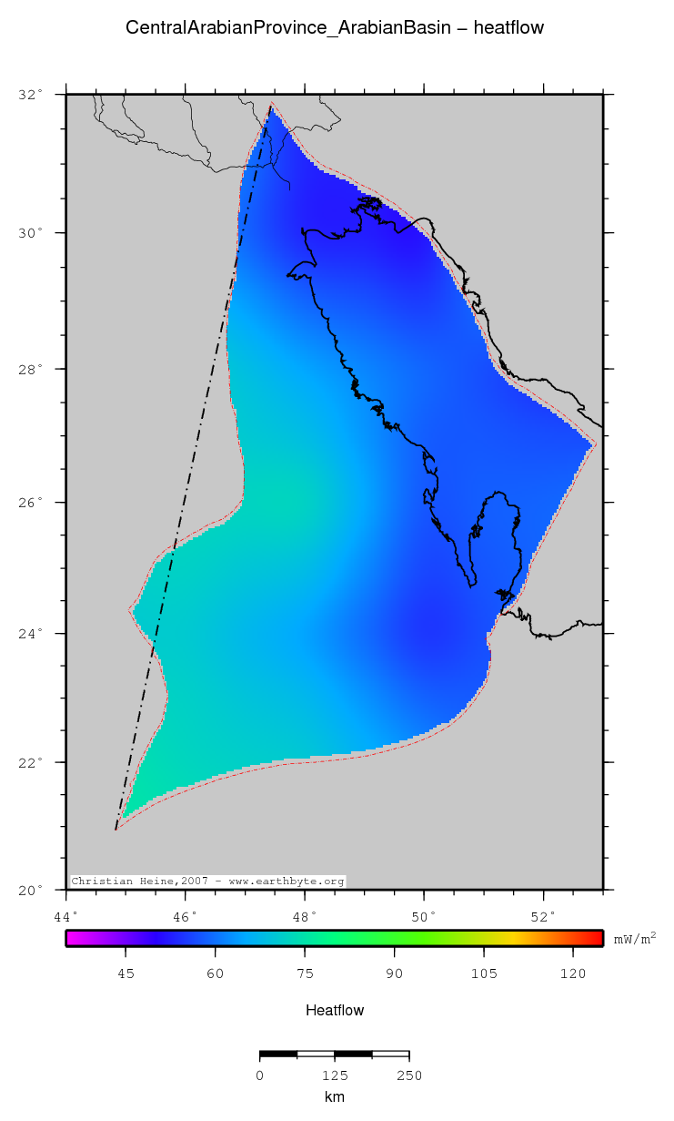 Central Arabian Province (Arabian Basin) location map