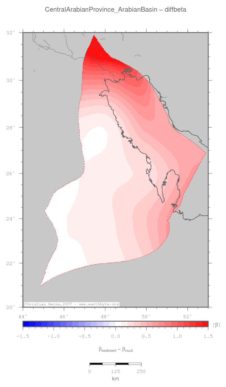 Central Arabian Province (Arabian Basin) location map