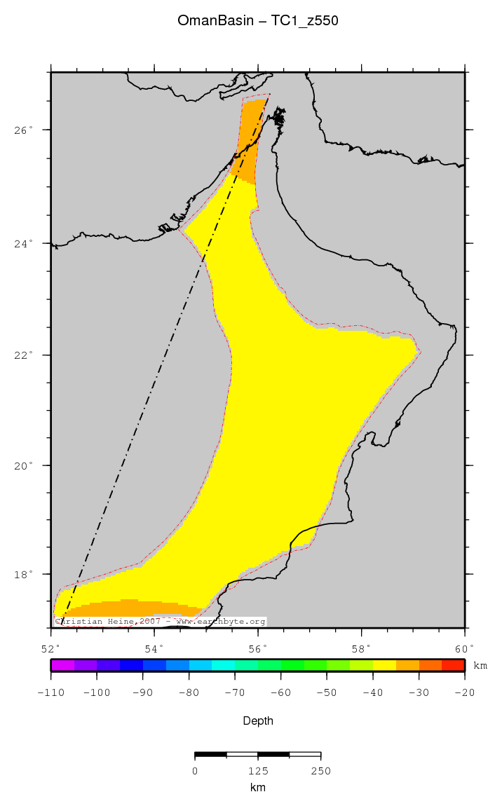 Oman Basin location map