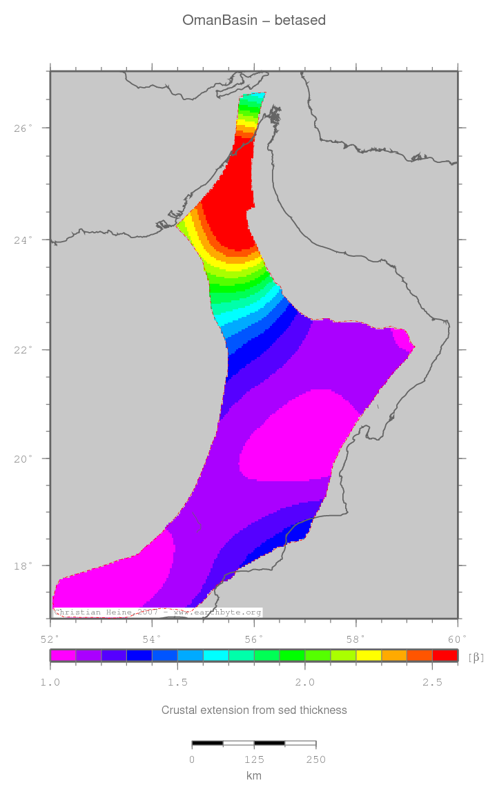 Oman Basin location map