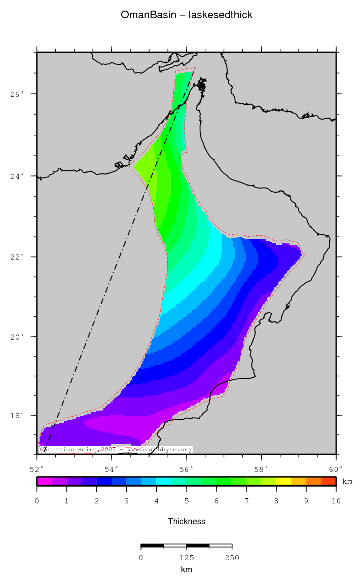 Oman Basin location map