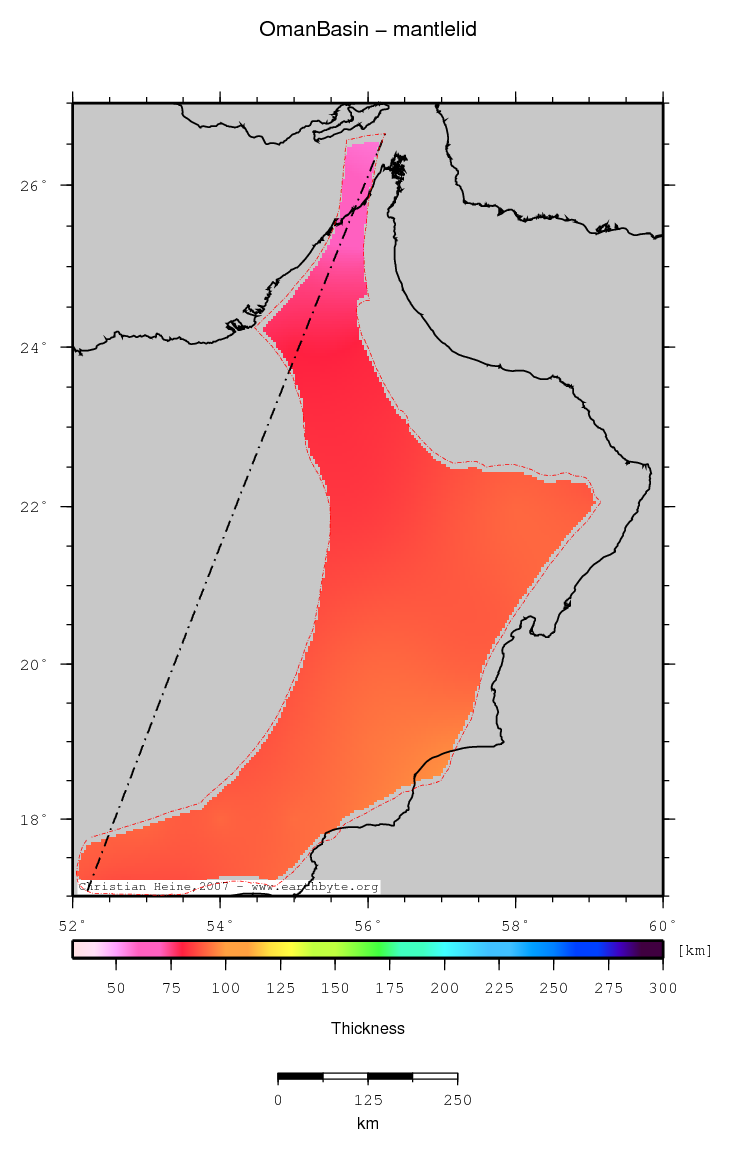 Oman Basin location map