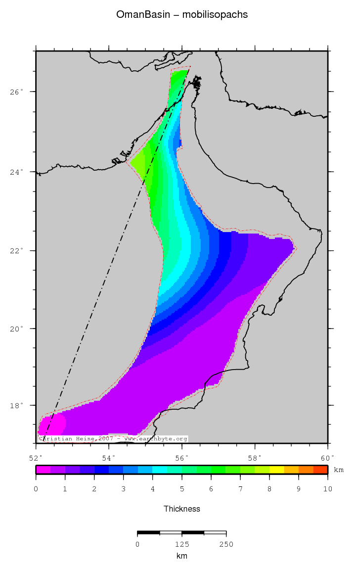 Oman Basin location map