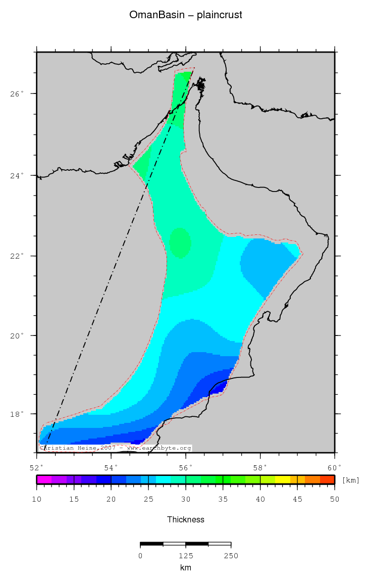 Oman Basin location map