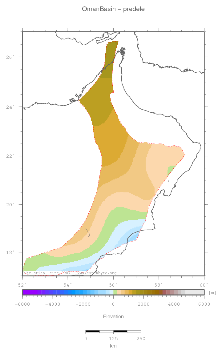 Oman Basin location map