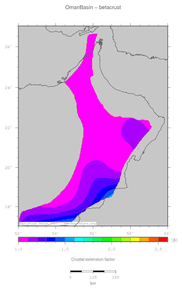 Oman Basin location map