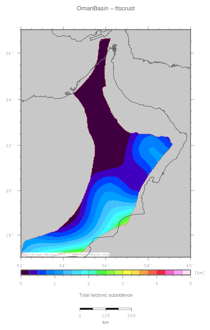 Oman Basin location map