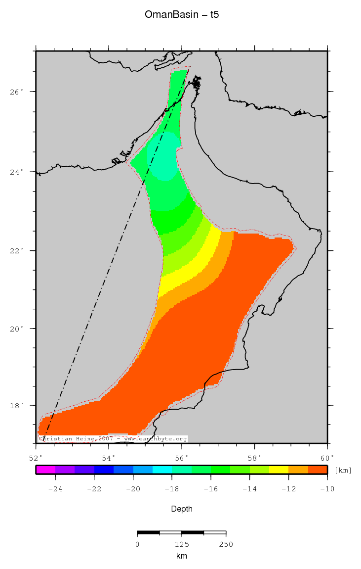 Oman Basin location map