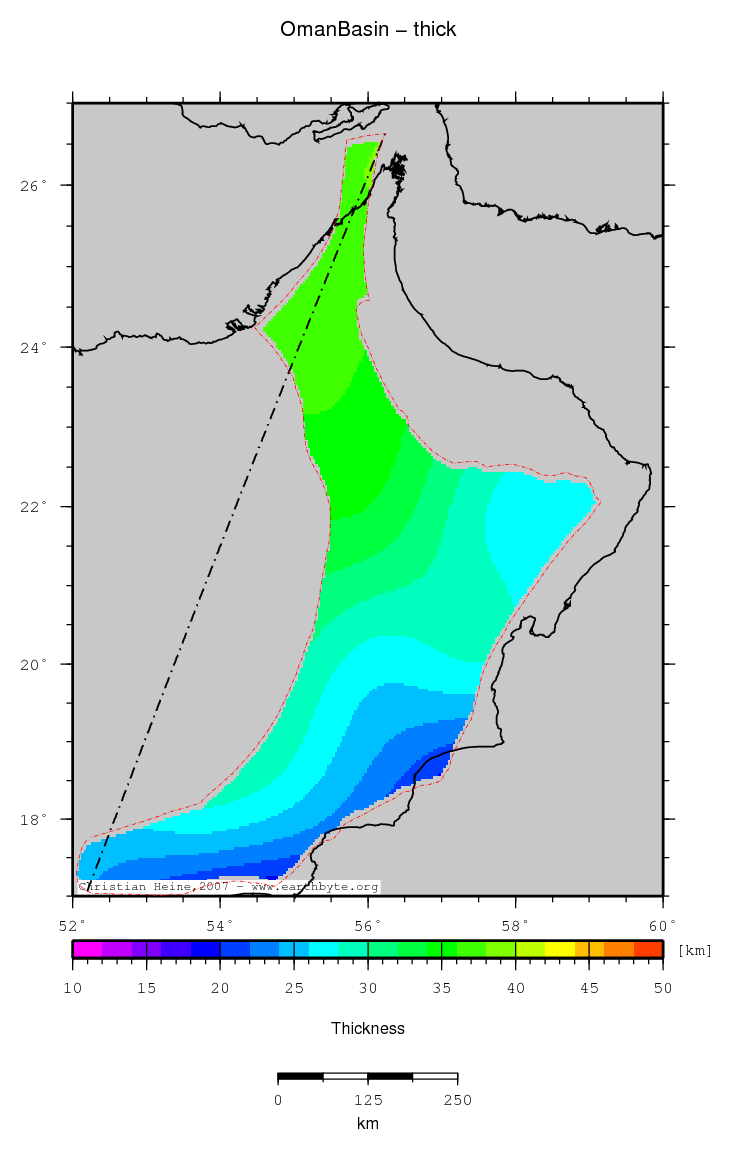 Oman Basin location map