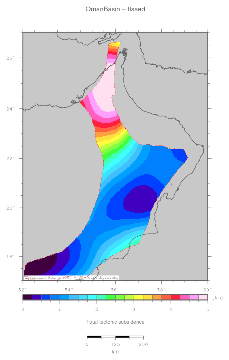 Oman Basin location map