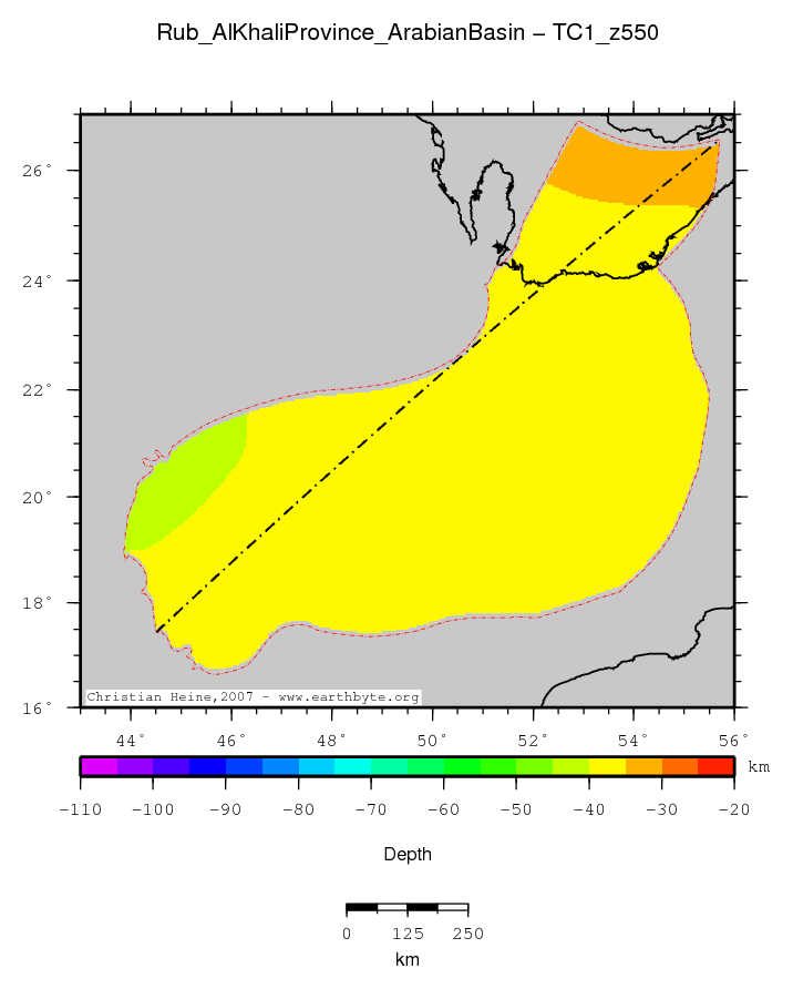 Rub' Al Khali Province (Arabian Basin) location map