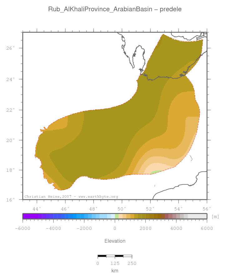 Rub' Al Khali Province (Arabian Basin) location map