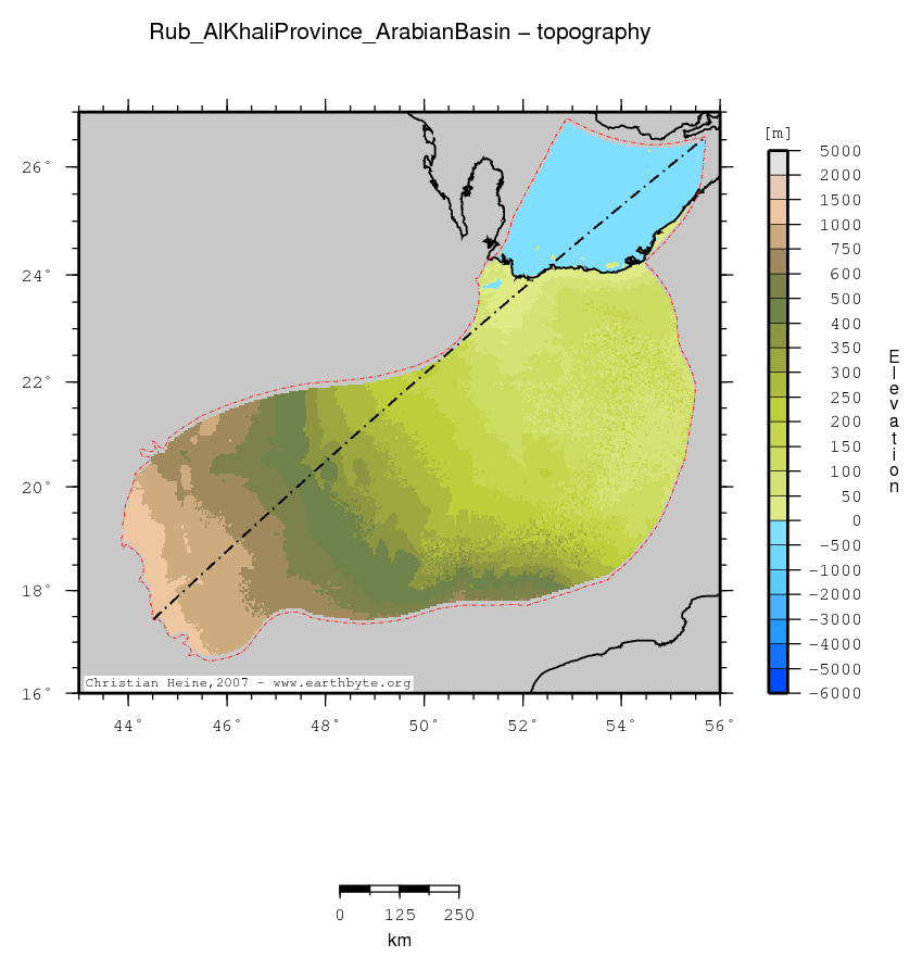 Rub' Al Khali Province (Arabian Basin) location map