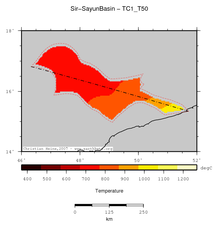 Sir-Sayun Basin location map