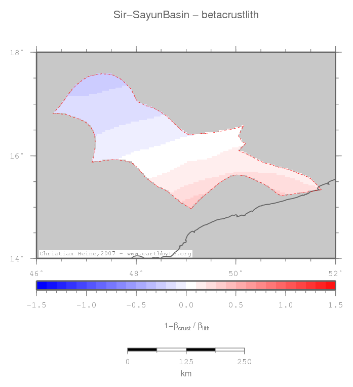 Sir-Sayun Basin location map