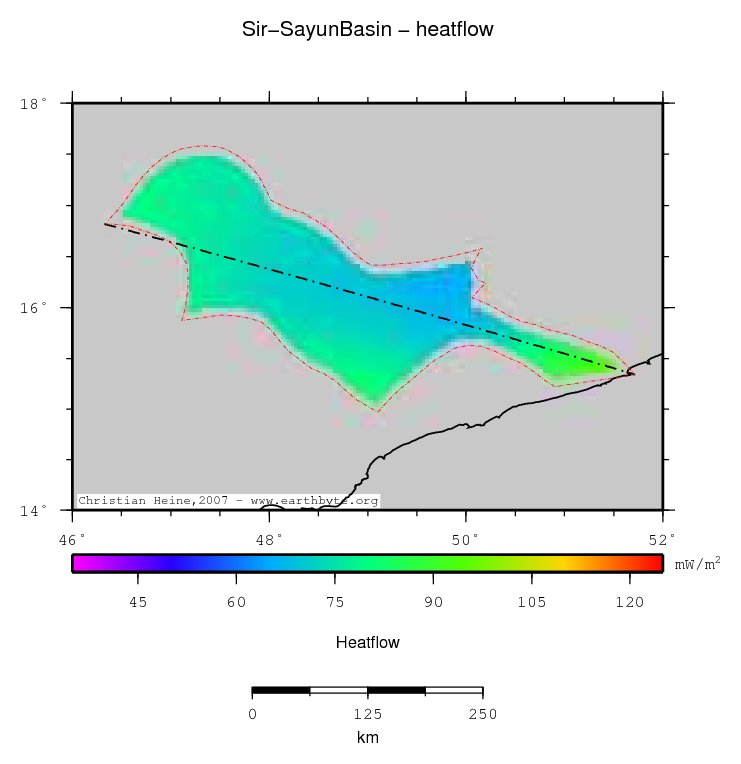 Sir-Sayun Basin location map