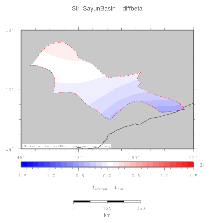 Sir-Sayun Basin location map