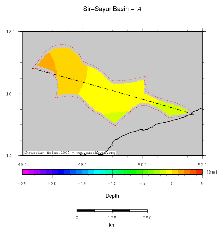 Sir-Sayun Basin location map