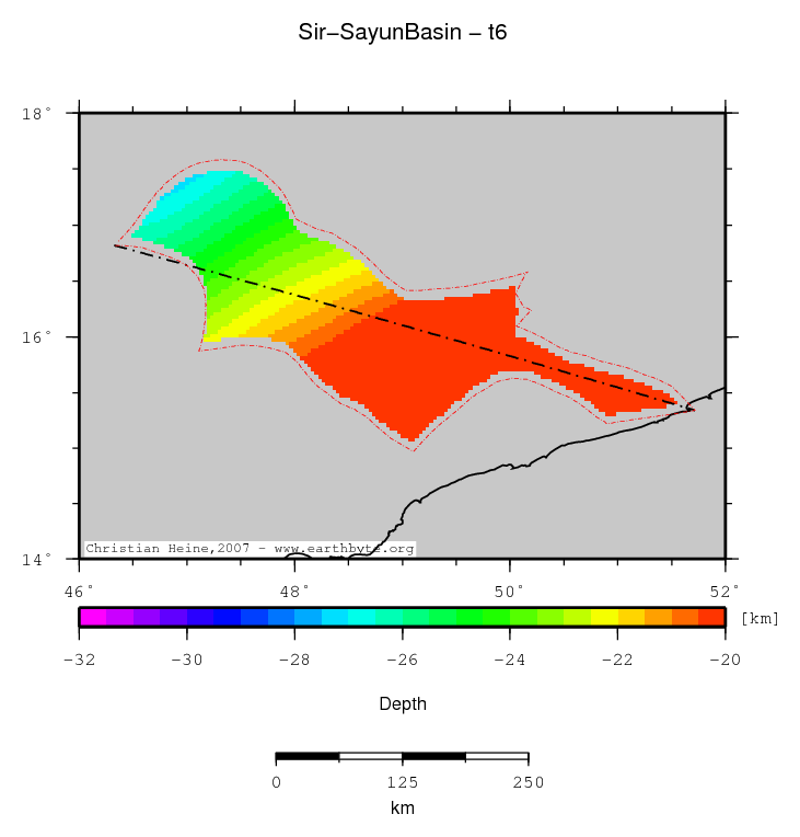 Sir-Sayun Basin location map