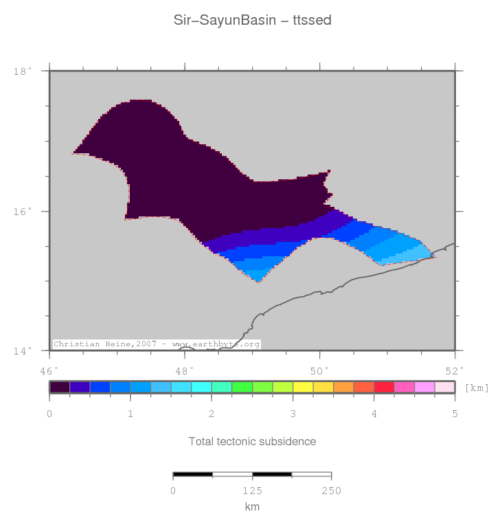 Sir-Sayun Basin location map