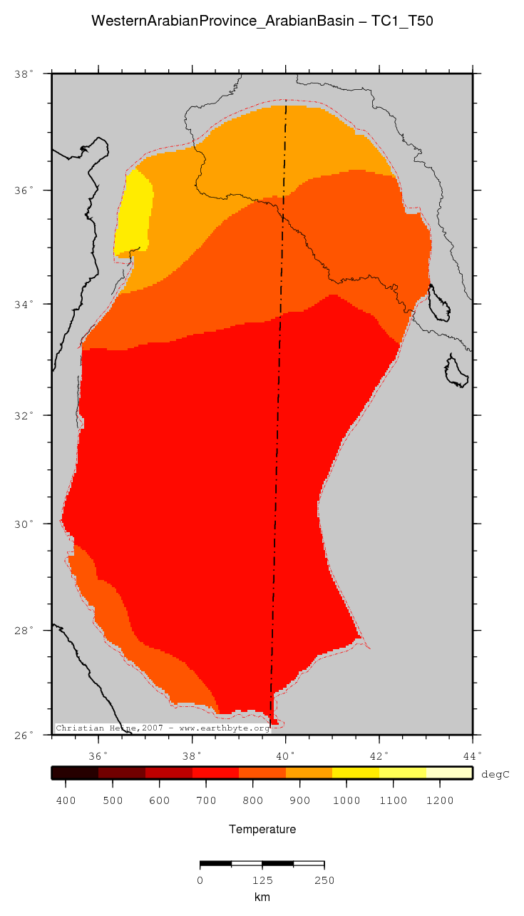 Western Arabian Province (Arabian Basin) location map