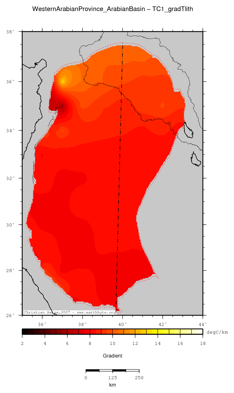 Western Arabian Province (Arabian Basin) location map