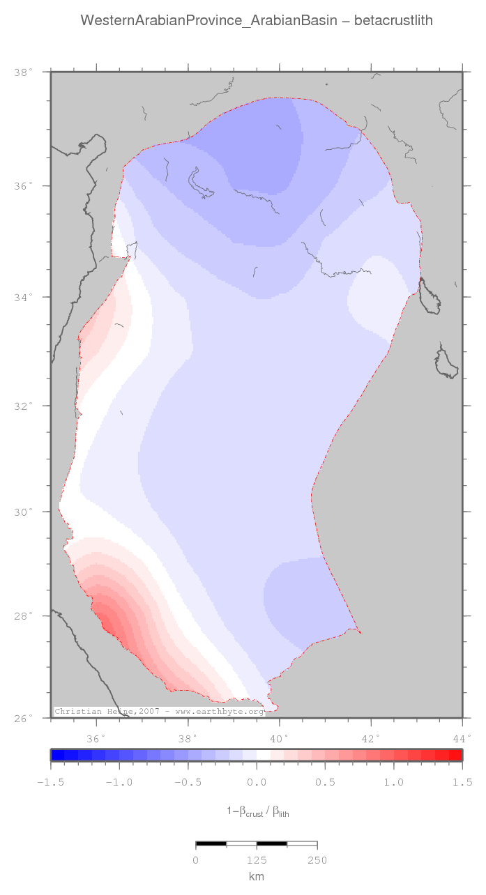 Western Arabian Province (Arabian Basin) location map