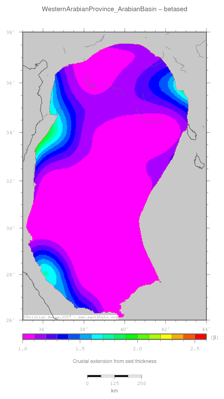 Western Arabian Province (Arabian Basin) location map