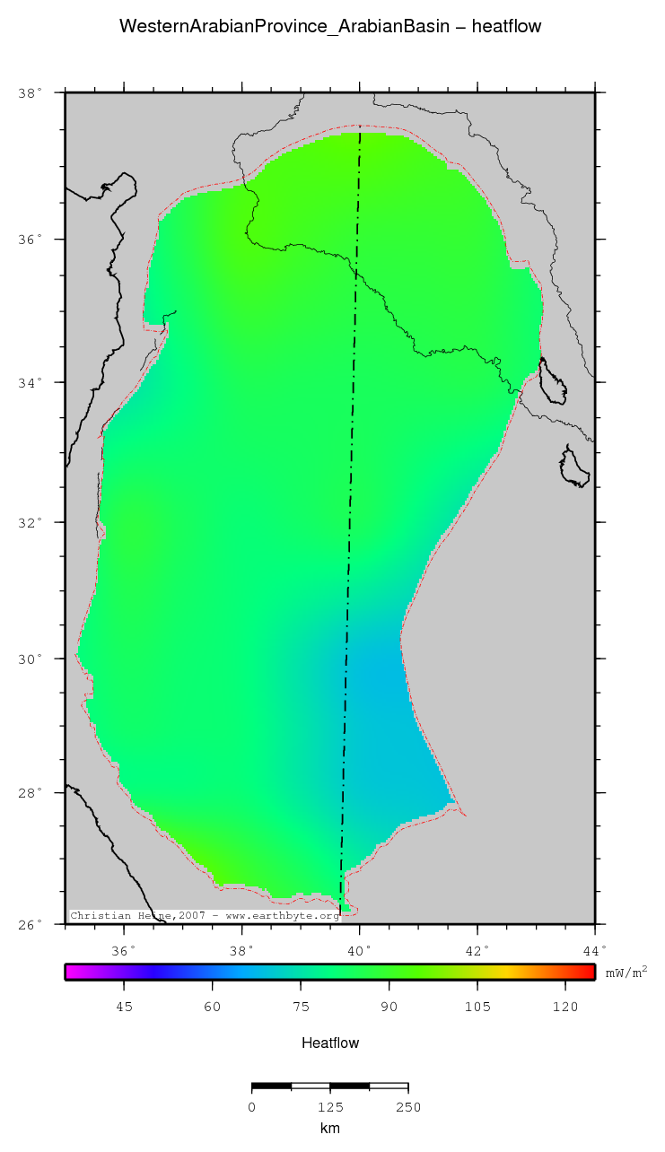 Western Arabian Province (Arabian Basin) location map