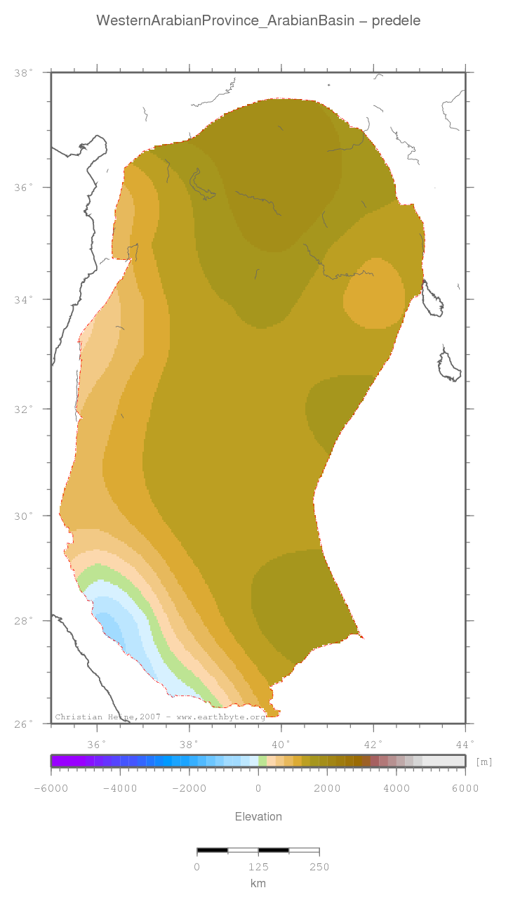 Western Arabian Province (Arabian Basin) location map