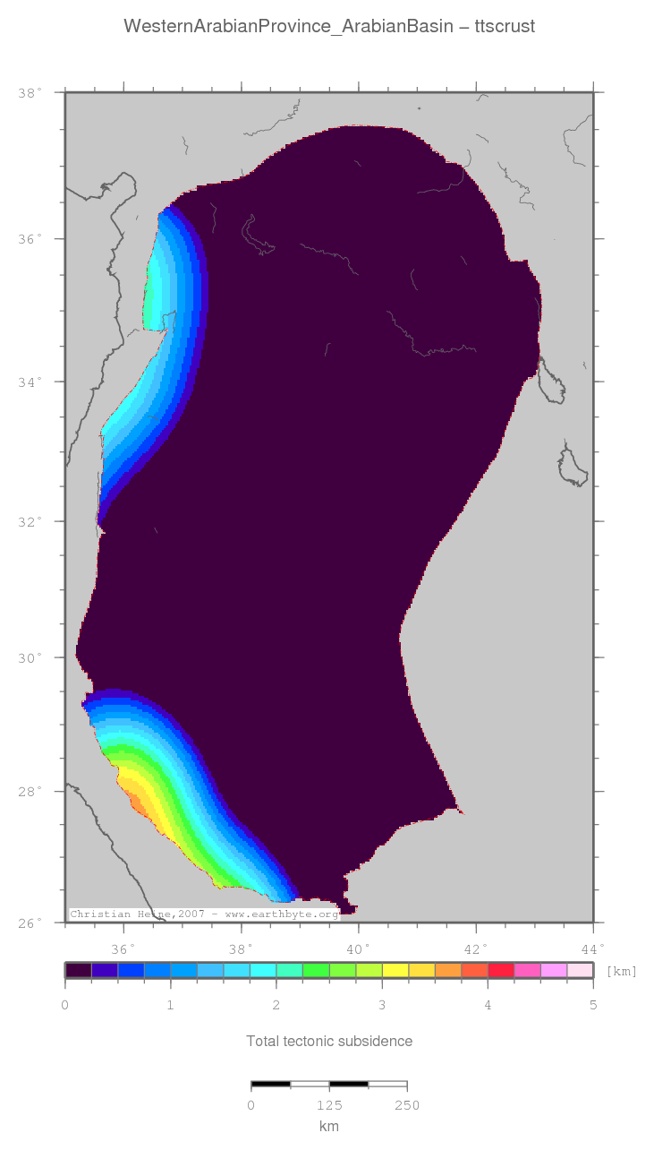 Western Arabian Province (Arabian Basin) location map