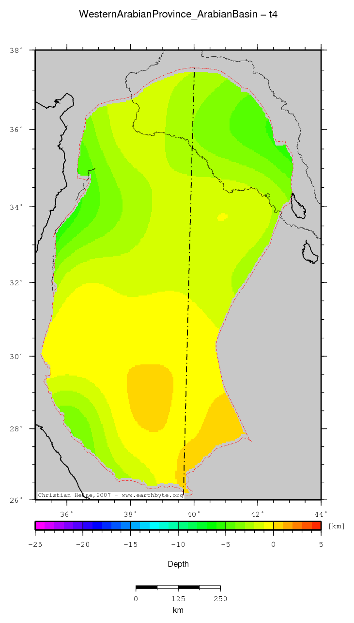 Western Arabian Province (Arabian Basin) location map