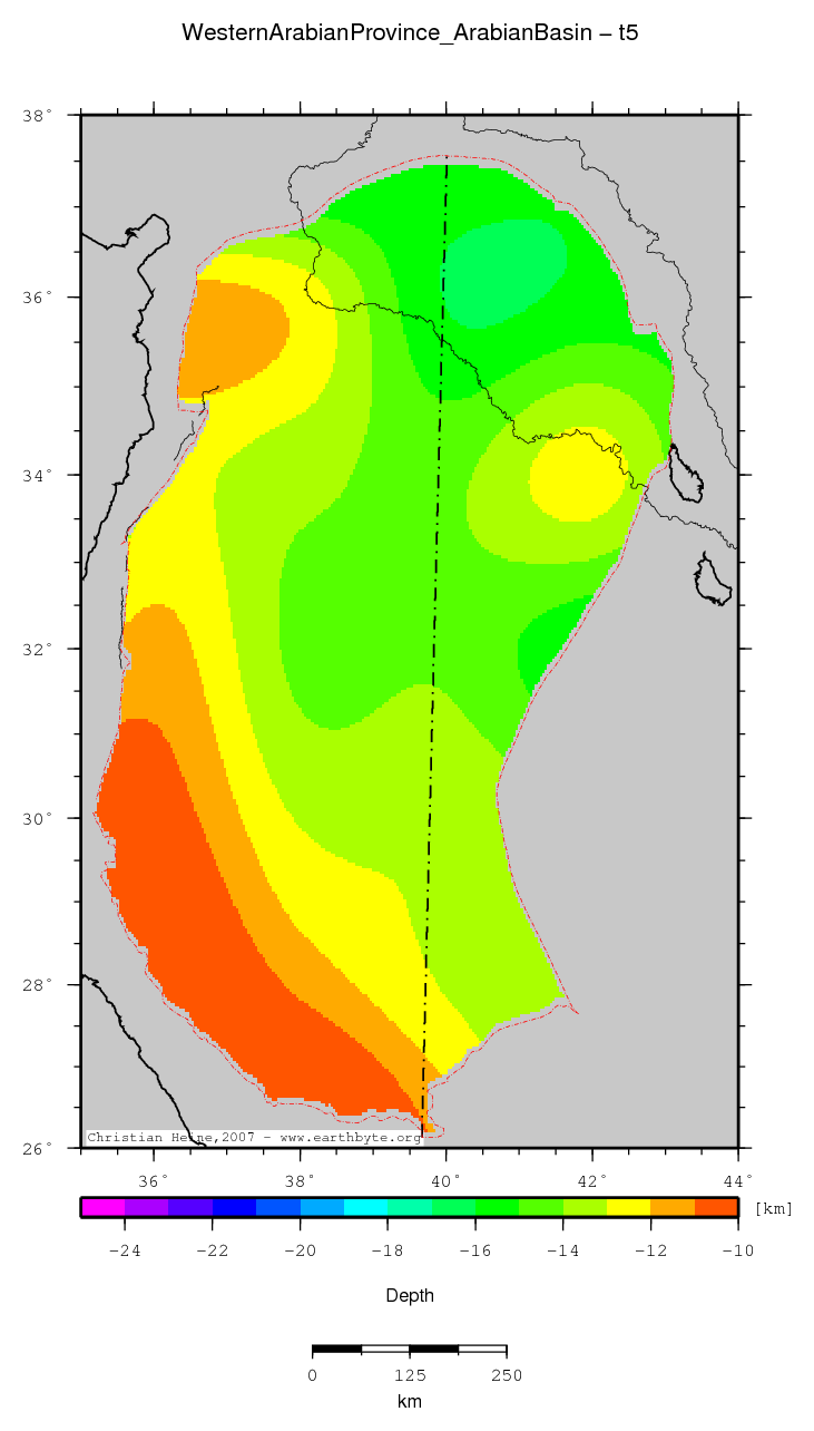 Western Arabian Province (Arabian Basin) location map