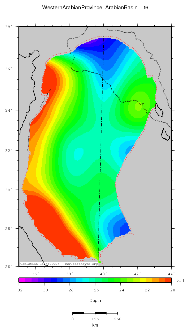 Western Arabian Province (Arabian Basin) location map