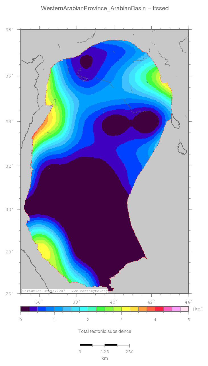 Western Arabian Province (Arabian Basin) location map